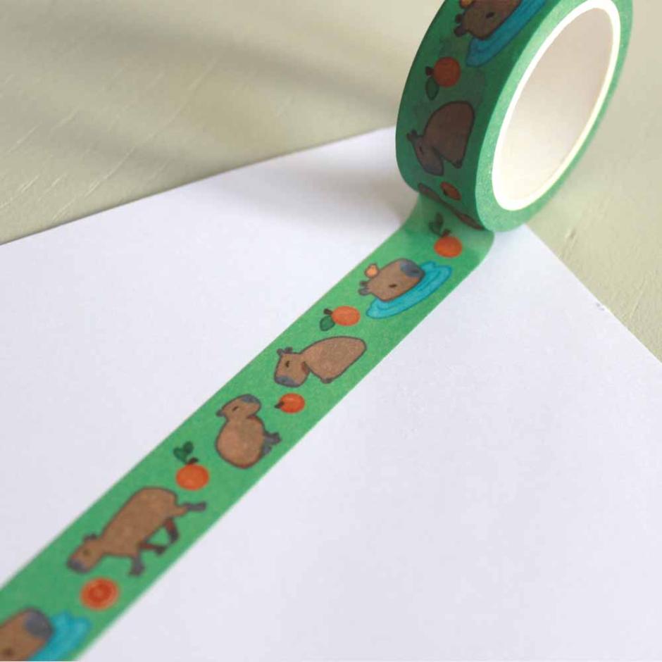 Capybara washi tape