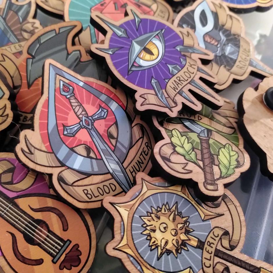D&D Class Pins